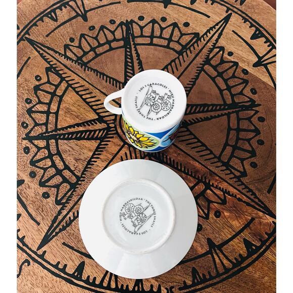 The Three Snails Ceramic Cup/Mug & Saucer Espresso Demitasse - Picture 6 of 9